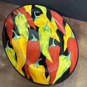 Vibrant Multicolor Pepper  Plate